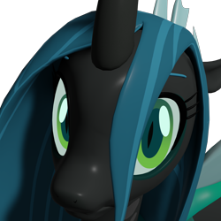 Size: 4000x4000 | Tagged: safe, alternate version, artist:wissle, derpibooru import, queen chrysalis, changeling, canterlot wedding 10th anniversary, 3d, absurd resolution, blender, crown, exploitable meme, female, frown, jewelry, looking at you, mare, megamind, meme, meme template, no bitches?, regalia, sad, simple background, solo, template, textless version, transparent background, wings