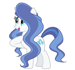 Size: 2576x2388 | Tagged: safe, artist:galaxyswirlsyt, derpibooru import, oc, oc only, oc:sky city, pony, unicorn, base used, female, full body, high res, hoof on chest, hooves, horn, mare, offspring, open mouth, open smile, parent:fancypants, parent:rarity, parents:raripants, show accurate, simple background, smiling, solo, standing, tail, transparent background, two toned mane, two toned tail, unicorn oc