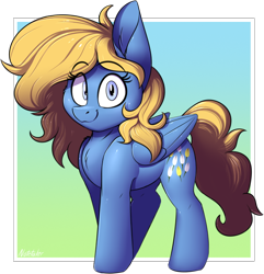 Size: 690x715 | Tagged: safe, artist:notetaker, derpibooru import, oc, oc only, pegasus, pony, simple background, solo