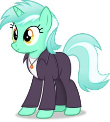 Size: 3522x3922 | Tagged: safe, artist:anime-equestria, derpibooru import, lyra heartstrings, unicorn, clothes, female, horn, jacket, jewelry, mare, necklace, simple background, smiling, solo, transparent background, vector