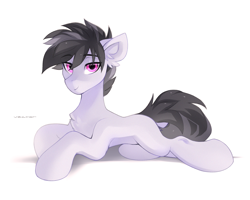 Size: 3000x2400 | Tagged: safe, artist:zlatavector, derpibooru import, oc, oc only, oc:rosie clockwork, earth pony, pony, commission, looking at you, male, simple background, solo, stallion, white background