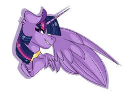 Size: 1600x1200 | Tagged: safe, artist:dejja-vu122, derpibooru import, twilight sparkle, twilight sparkle (alicorn), alicorn, pony, bust, portrait, simple background, solo, transparent background