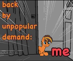 Size: 1013x849 | Tagged: safe, artist:ponynamedmixtape, derpibooru import, oc, oc:mixtape, earth pony, cute, male, meme, ponified, ponified meme, solo