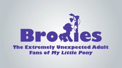 Size: 1280x720 | Tagged: safe, derpibooru import, pony, 2012, bronies: the extremely unexpected adult fans of my little pony, brony history, bronydoc, logo, silhouette, text, title card, video at source, youtube link