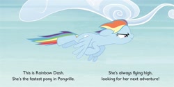 Size: 1020x510 | Tagged: safe, derpibooru import, rainbow dash, board book, get well soon rainbow dash, official, preview