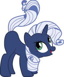 Size: 820x974 | Tagged: safe, artist:foxyfell1337, derpibooru import, rarity, original species, pony, race swap, simple background, solo, transparent background, umbra pony