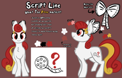 Size: 2190x1402 | Tagged: safe, artist:nootaz, derpibooru import, oc, oc:script line, reference sheet