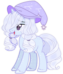 Size: 1024x1207 | Tagged: safe, artist:toffeelavender, derpibooru import, oc, oc only, pony, unicorn, base used, constellation, crescent moon, eyelashes, female, hat, horn, mare, moon, simple background, smiling, solo, transparent background, unicorn oc, unshorn fetlocks, wingding eyes, witch hat