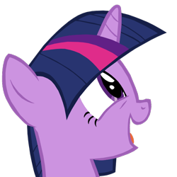 Size: 626x626 | Tagged: safe, artist:benpictures1, twilight sparkle, unicorn twilight, pony, unicorn, the crystal empire, cute, female, happy, inkscape, looking up, mare, open mouth, simple background, solo, transparent background, twiabetes, vector