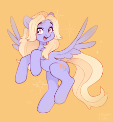 Size: 2321x2509 | Tagged: safe, artist:sugarstar, derpibooru import, oc, pegasus, pony, open mouth, open smile, smiling, solo