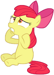 Size: 7200x10000 | Tagged: safe, artist:mpnoir, derpibooru import, apple bloom, earth pony, pony, bloom and gloom, .svg available, female, filly, foal, simple background, solo, transparent background, vector, worried