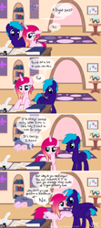 Size: 1440x3251 | Tagged: safe, artist:joellethenose, derpibooru import, oc, oc only, pegasus, pony, unicorn, comic:unicorns don't fly, angry, no, yes