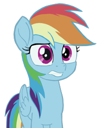 Size: 1280x1659 | Tagged: safe, artist:benpictures1, rainbow dash, pegasus, pony, my little pony: the movie, concerned, cute, dashabetes, female, gritted teeth, inkscape, mare, simple background, solo, teeth, transparent background, vector