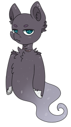 Size: 1281x2297 | Tagged: safe, artist:highrolleryt, derpibooru import, oc, oc only, ghost, ghost pony, pony, ear fluff, ears, simple background, solo, transparent background, unamused