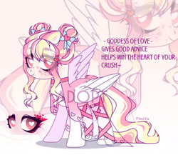 Size: 1600x1389 | Tagged: safe, artist:fenix-artist, derpibooru import, oc, oc only, pegasus, pony, clothes, dress, eye clipping through hair, heart eyes, pegasus oc, smiling, wingding eyes, wings, zoom layer