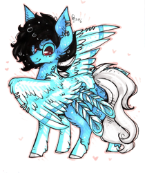 Size: 649x774 | Tagged: safe, artist:tayga-niko-j, derpibooru import, oc, oc only, pegasus, pony, ear piercing, earring, jewelry, pegasus oc, piercing, simple background, smiling, solo, transparent background