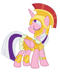 Size: 819x976 | Tagged: safe, artist:foxyfell1337, derpibooru import, twilight, pony, g1, g4, armor, athena sparkle, costume, g1 to g4, generation leap, simple background, solo, transparent background