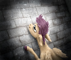 Size: 1195x1000 | Tagged: safe, artist:necromarecy, derpibooru import, scootaloo, pegasus, pony, solo