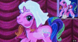 Size: 800x434 | Tagged: safe, derpibooru import, rarity (g3), pony, unicorn, g3, the runaway rainbow, clothes, female, game, game boy advance, horn, mare, purse, shoes, smiling, swimsuit, wedding veil, youtube link