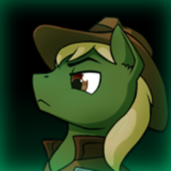 Size: 720x720 | Tagged: safe, derpibooru import, oc, oc only, oc:brass buckshot, earth pony, pony, fallout equestria, game: fallout equestria: remains, male