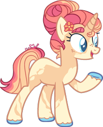 Size: 1053x1299 | Tagged: safe, artist:kurosawakuro, derpibooru import, oc, pony, unicorn, base used, female, mare, offspring, parent:blossomforth, parent:donut joe, simple background, solo, transparent background