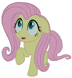 Size: 1280x1373 | Tagged: safe, artist:benpictures1, fluttershy, pegasus, pony, my little pony: the movie, concerned, cute, ears, female, floppy ears, inkscape, mare, raised hoof, raised leg, shyabetes, simple background, solo, transparent background, vector