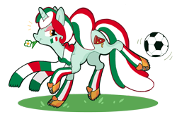 Size: 867x586 | Tagged: safe, artist:captain-waterfire, derpibooru import, pony, football, italy, nation ponies, ponified, simple background, solo, sports, transparent background