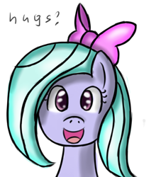 Size: 500x550 | Tagged: safe, artist:freefraq, derpibooru import, flitter, pegasus, pony, ask-flitter, cute, female, hug request, open mouth, simple background, solo, white background