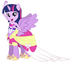 Size: 1028x902 | Tagged: safe, artist:205tob, derpibooru import, twilight sparkle, twilight sparkle (alicorn), alicorn, centaur, ponytaur, taur, equestria girls, centaurified, clothes, coronation dress, dress, fall formal outfits, simple background, solo, species swap, transparent background