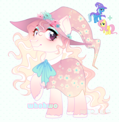 Size: 2176x2220 | Tagged: safe, artist:whohwo, derpibooru import, fluttershy, trixie, pony, base used, colored hooves, female, fusion, hat, makeup, male, mare, raised hoof, raised leg, simple background, smiling, stallion, white background, witch hat