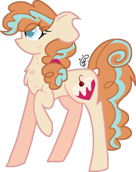 Size: 780x985 | Tagged: safe, artist:gallantserver, derpibooru import, oc, oc:custard cream, pony, unicorn, female, magical lesbian spawn, mare, offspring, parent:princess flurry heart, parent:pumpkin cake, parents:pumpkin heart, simple background, solo, transparent background