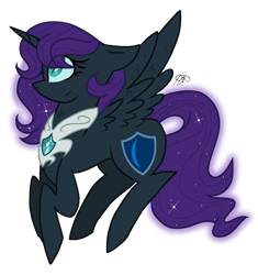 Size: 2388x2543 | Tagged: safe, artist:gallantserver, derpibooru import, oc, oc:nyx, alicorn, pony, older, simple background, solo, transparent background