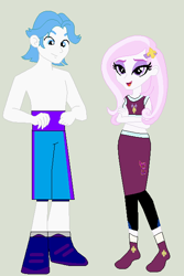 Size: 422x633 | Tagged: safe, artist:matthewjabeznazarioa, derpibooru import, fancypants, fleur-de-lis, equestria girls, crossover, equestria girls-ified, exeron fighters, martial arts kids, martial arts kids outfits