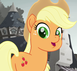 Size: 790x720 | Tagged: safe, derpibooru import, screencap, applejack, rainbow roadtrip, butt, cropped, plot, solo