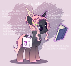 Size: 1600x1486 | Tagged: safe, artist:fenix-artist, derpibooru import, oc, oc only, pony, unicorn, bag, book, colored hooves, glowing, glowing horn, horn, magic, saddle bag, telekinesis