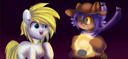 Size: 1041x480 | Tagged: safe, artist:joaothejohn, derpibooru import, oc, oc:cadent light, earth pony, pony, clothes, collar, cute, earth pony oc, male, night, niko (oneshot), oneshot, simple background, smiling