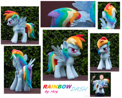 Size: 1920x1553 | Tagged: safe, artist:rtry, derpibooru import, rainbow dash, human, pegasus, collage, irl, irl human, photo, plushie