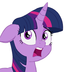 Size: 1280x1390 | Tagged: safe, artist:benpictures1, twilight sparkle, twilight sparkle (alicorn), alicorn, my little pony: the movie, cute, ears, female, floppy ears, inkscape, looking at something, mare, open mouth, shocked, shocked expression, simple background, solo, transparent background, twiabetes, vector