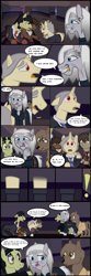 Size: 1280x3836 | Tagged: safe, artist:mr100dragon100, derpibooru import, oc, oc:thomas the wolfpony, bat pony, earth pony, pegasus, undead, unicorn, vampire, comic:a house divided, adam (frankenstein monster), comic, dark forest au's dr. jekyll and mr. hyde, dark forest au's dracula, dark forest au's matthew, dialogue, griffin (character), invisibility, speech bubble