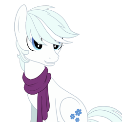 Size: 2449x2449 | Tagged: safe, artist:fangthehedgebat, derpibooru import, double diamond, earth pony, pony, clothes, male, scarf, simple background, sitting, solo, stallion, transparent background, vector