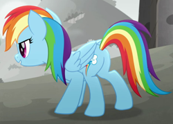 Size: 622x445 | Tagged: safe, derpibooru import, screencap, rainbow dash, rainbow roadtrip, butt, cropped, plot, rainbutt dash, solo