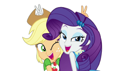 Size: 1920x1080 | Tagged: safe, artist:rarityvrymercollectiveoriginals, derpibooru import, edit, edited screencap, screencap, applejack, rarity, better together, equestria girls, rollercoaster of friendship, background removed, not a vector, rarity peplum dress, simple background, transparent background