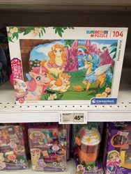 Size: 3024x4032 | Tagged: safe, derpibooru import, alicorn, pony, turtle, unicorn, bootleg, clementoni, fantasy world, flower, jigsaw puzzle, mountain, polly pocket, puzzle, rainbow, supercolor puzzle, waterfall, winged unicorn