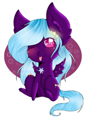 Size: 960x1280 | Tagged: safe, artist:niniibear, derpibooru import, oc, oc only, pegasus, pony, :p, blushing, chibi, ear fluff, ears, eyelashes, female, mare, one eye closed, pegasus oc, simple background, solo, tongue, tongue out, transparent background, wings, wink