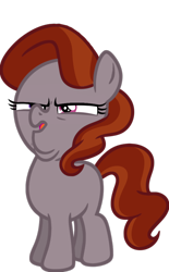 Size: 636x1024 | Tagged: safe, artist:flynnmlp, derpibooru exclusive, derpibooru import, oc, oc only, oc:funny jo, earth pony, pony, unicorn, crusaders of the lost mark, arin hanson face, female, heterochromia, mare, missing cutie mark, open mouth, recolor, simple background, solo, tail, transparent background