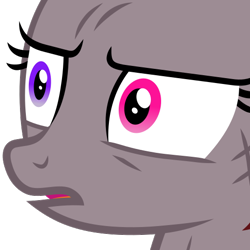 Size: 512x512 | Tagged: safe, artist:flynnmlp, derpibooru exclusive, derpibooru import, oc, oc only, oc:funny jo, pony, .svg available, emote, female, heterochromia, lidded eyes, mare, open mouth, recolor, scratches, simple background, solo, svg, transparent background, vector