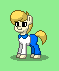Size: 59x71 | Tagged: safe, artist:dematrix, derpibooru import, earth pony, pony, clothes, fred jones, green background, male, picture for breezies, pixel art, ponified, pony town, scooby doo, simple background, stallion