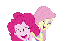 Size: 1920x1080 | Tagged: safe, artist:rarityvrymercollectiveoriginals, derpibooru import, edit, edited screencap, screencap, fluttershy, pinkie pie, equestria girls, equestria girls series, rollercoaster of friendship, background removed, not a vector, simple background, transparent background