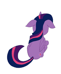 Size: 1280x1552 | Tagged: safe, artist:benpictures1, twilight sparkle, twilight sparkle (alicorn), alicorn, pony, rainbow roadtrip, cute, female, inkscape, mare, overhead view, simple background, solo, transparent background, twiabetes, vector