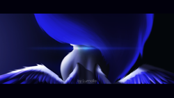 Size: 2000x1125 | Tagged: safe, artist:lumolla, derpibooru import, oc, pegasus, pony, from behind, monochrome, rear view, solo, spread wings, wings